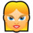 Female Face FE 4 blonde Icon